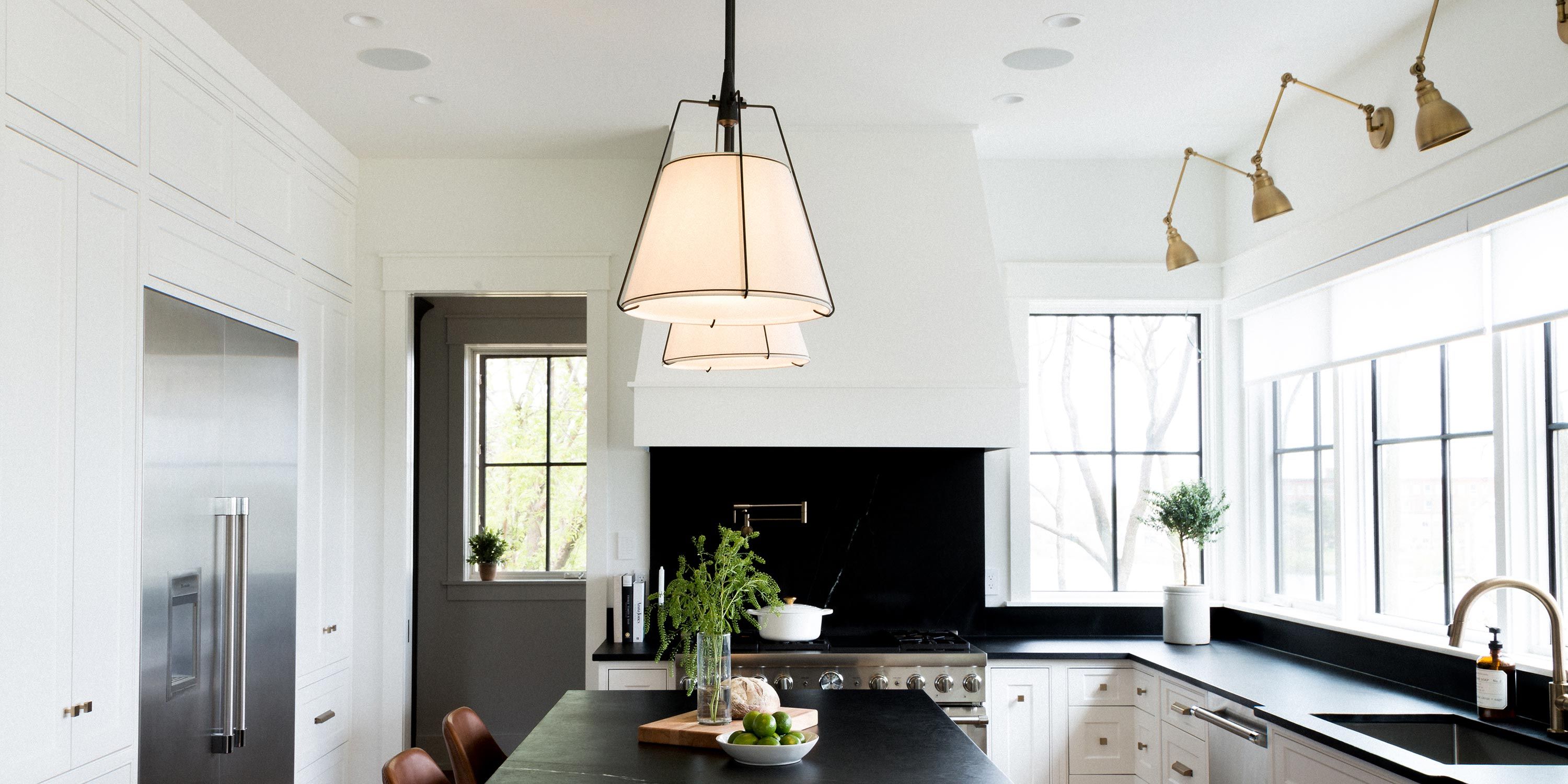 Black and white luxury kitchen