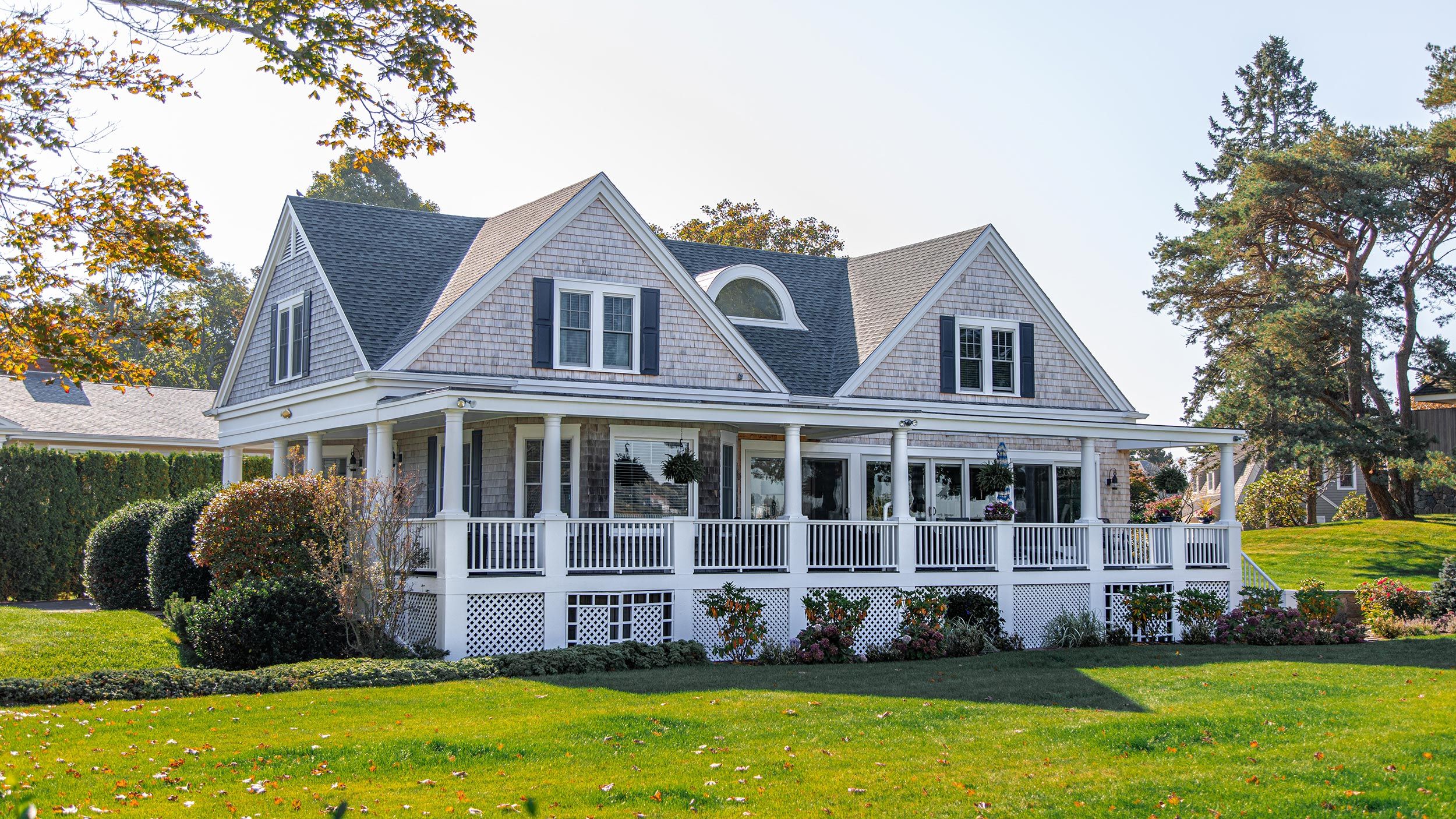 Traditional grey house